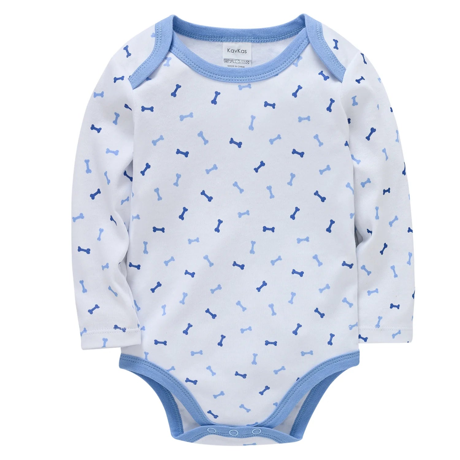 Baby Boys Cotton Bodysuit One Piece Long Sleeve Jumpsuit Breathable Newborn Body Suit Playsuit