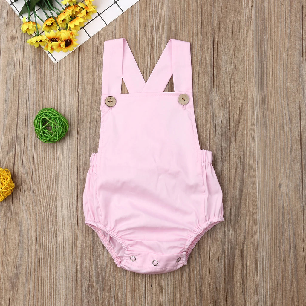 Baby Cotton Sleeveless Bodysuit – Summer Stripes & Solids, 3M–3Y