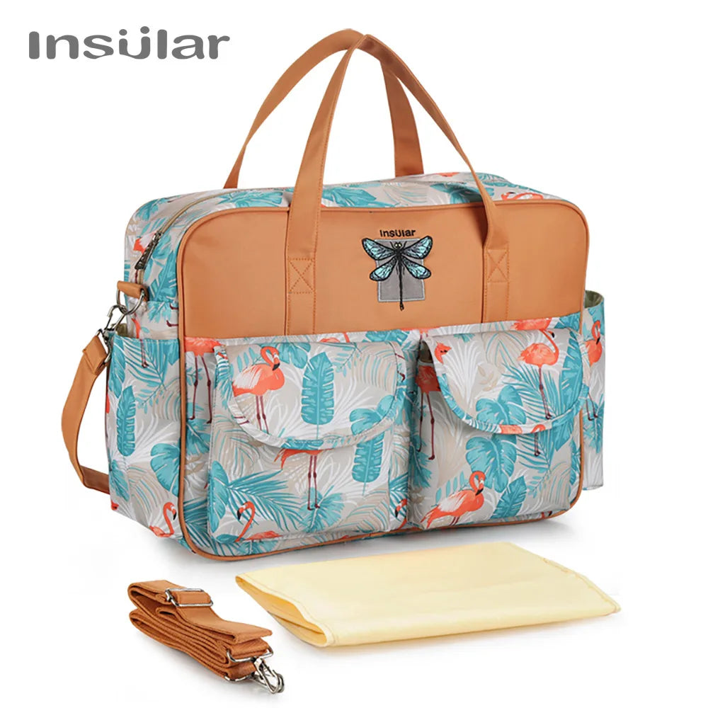 New Style Waterproof Diaper Bag Large Capacity Messenger Travel Bag Multifunctional Maternity Baby Stroller Bag