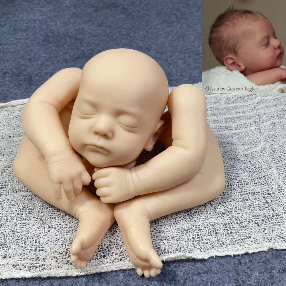 Reborn Baby Doll Kit Alessia Vinyl Unpainted Limited COA