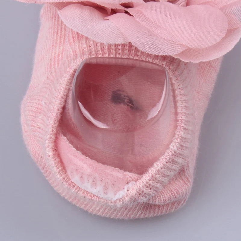 Princess Baby Headband Socks Set Mesh Flower Crown Toddler Hairbands Bow Infant Cotton Socks Newborn Photo Props Headwear Gift