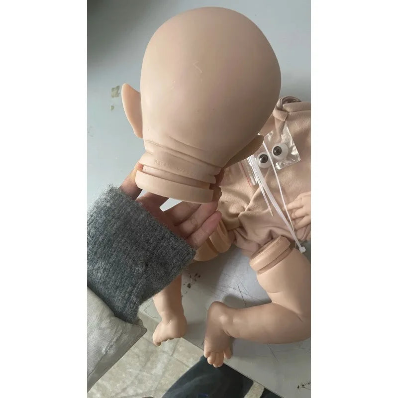 Reborn Doll Kit Vinyl Unpainted Cloth Body Includes Limbs And Eyes