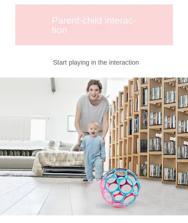 Baby Toy Ball Rattles Soft Ball Toy Newborn Grasping Teethers Hand Bell Sensory Toys Kids Educational Toys for 0-12 Months Baby