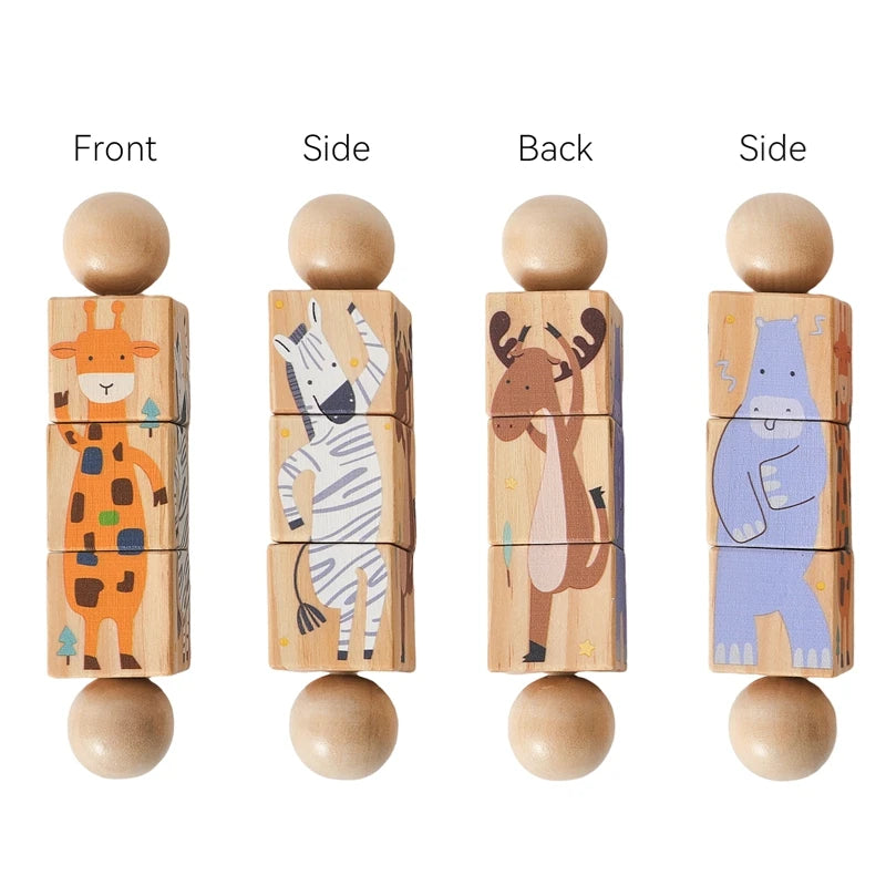BPA Free Baby Toys Wooden Rattles Silicone Ring Rattles And Mobiles For 0 To 12 Months Sensory Toys Wooden Teether Gift