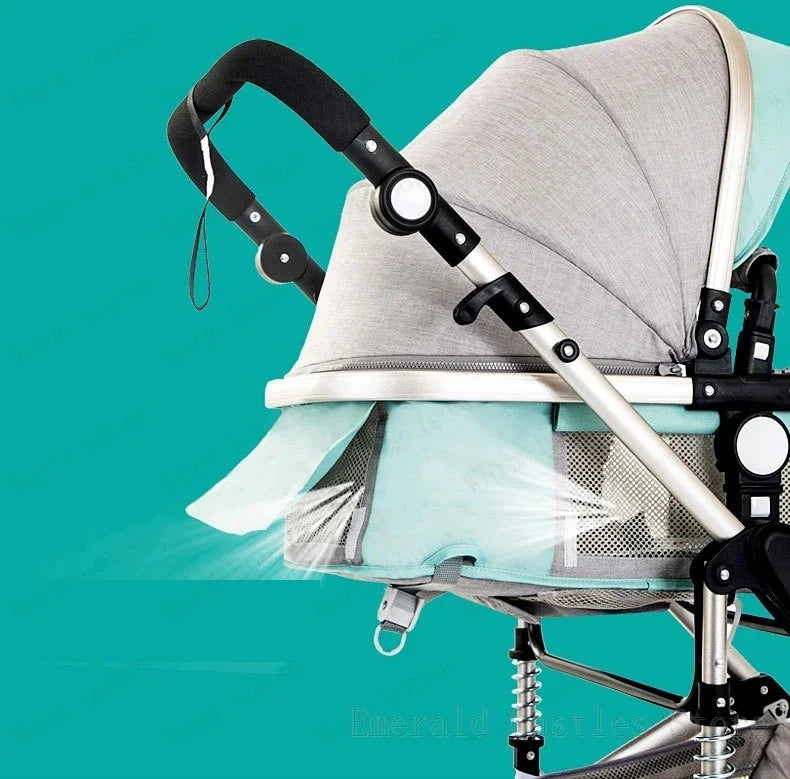 baby stroller 3in1 Luxury High Landscape baby pram portable baby pushchair multifunctional Newborn Carriage double faced