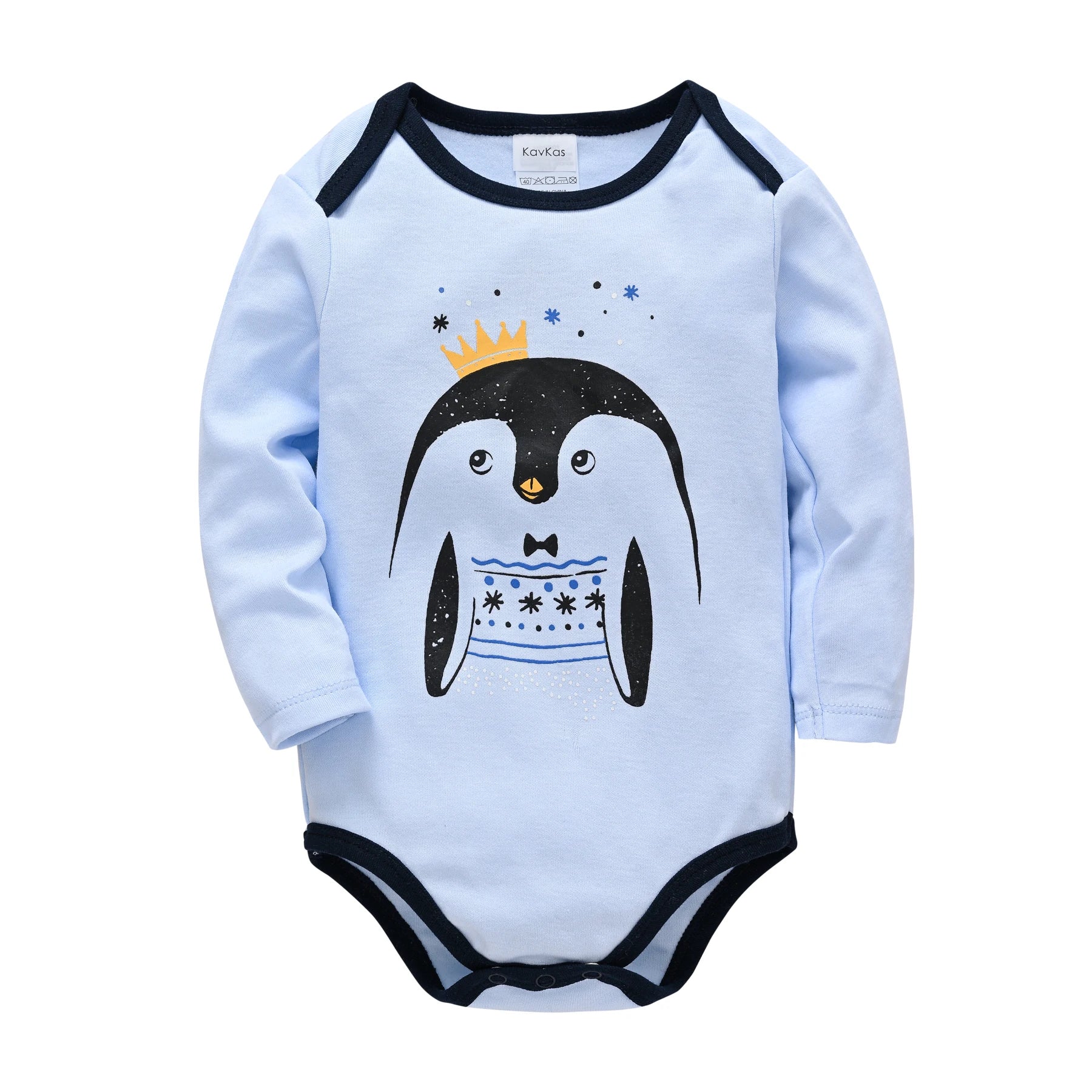 Baby Boys Cotton Bodysuit One Piece Long Sleeve Jumpsuit Breathable Newborn Body Suit Playsuit