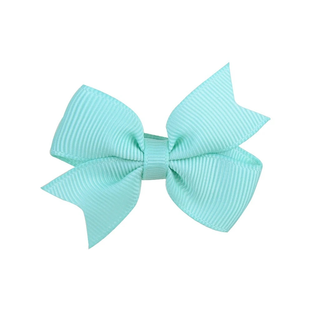 20PCS 2.2'' Baby Hair Clips Newborn Girls Fully Lined Tiny Hair Bows Alligator Clips for Infants Toddlers Photography Props