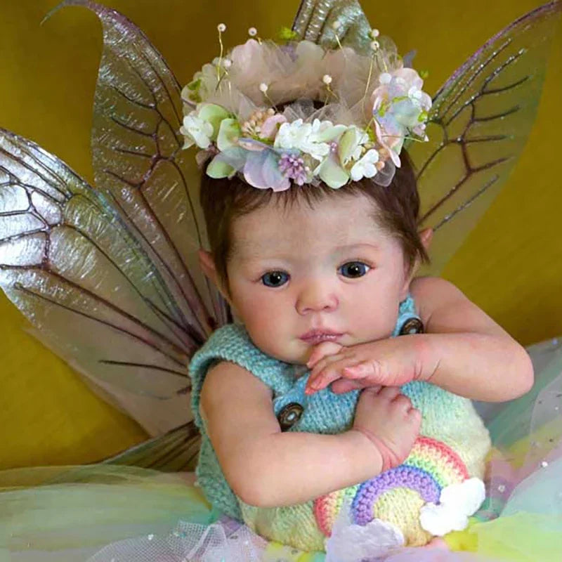 Reborn Doll Kit Vinyl Unpainted Cloth Body Includes Limbs And Eyes