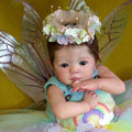 Reborn Doll Kit Vinyl Unpainted Cloth Body Includes Limbs And Eyes