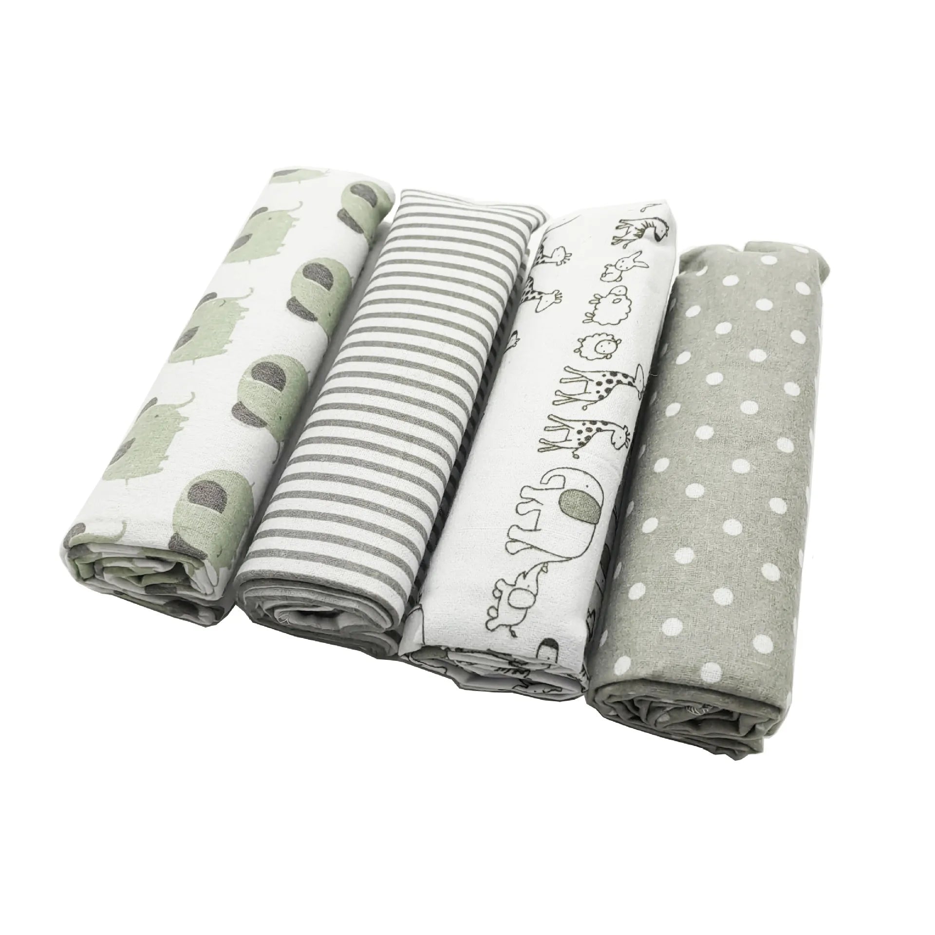 New Colors Cotton Baby Blanket 76x76 Cm Newborn Swaddle Set 4 Pcs Supersoft Flannel Unisex 0 To 1 Year