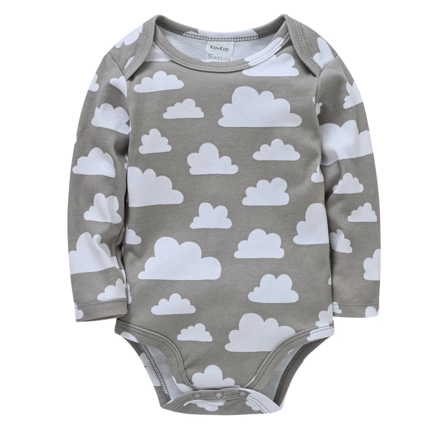 Baby Cotton Romper – Cartoon Long Sleeve, 3–12 Months