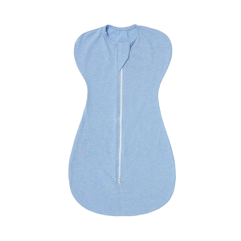 SU3009 Newborn Sleepsack Soft Cotton Natural Double Zipper