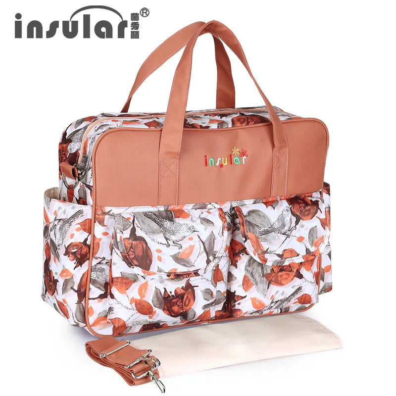 New Style Waterproof Diaper Bag Large Capacity Messenger Travel Bag Multifunctional Maternity Baby Stroller Bag