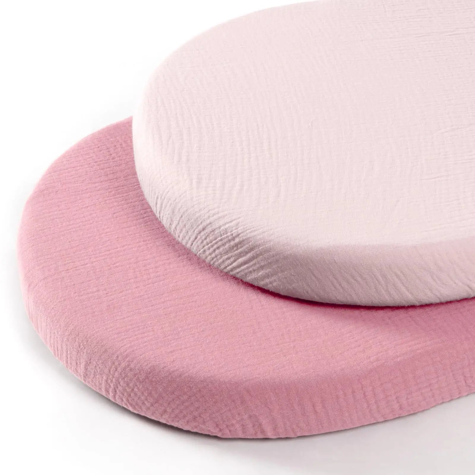 Baby Crib Fitted Sheets 2-Pack – Breathable Cotton Solid Colour