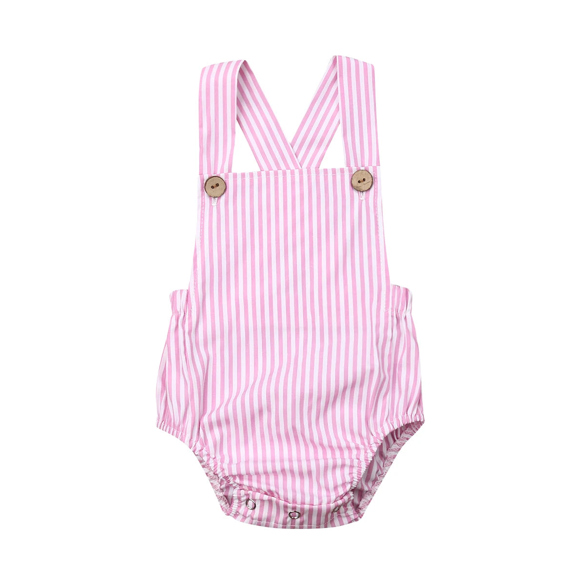 Baby Cotton Sleeveless Bodysuit – Summer Stripes & Solids, 3M–3Y