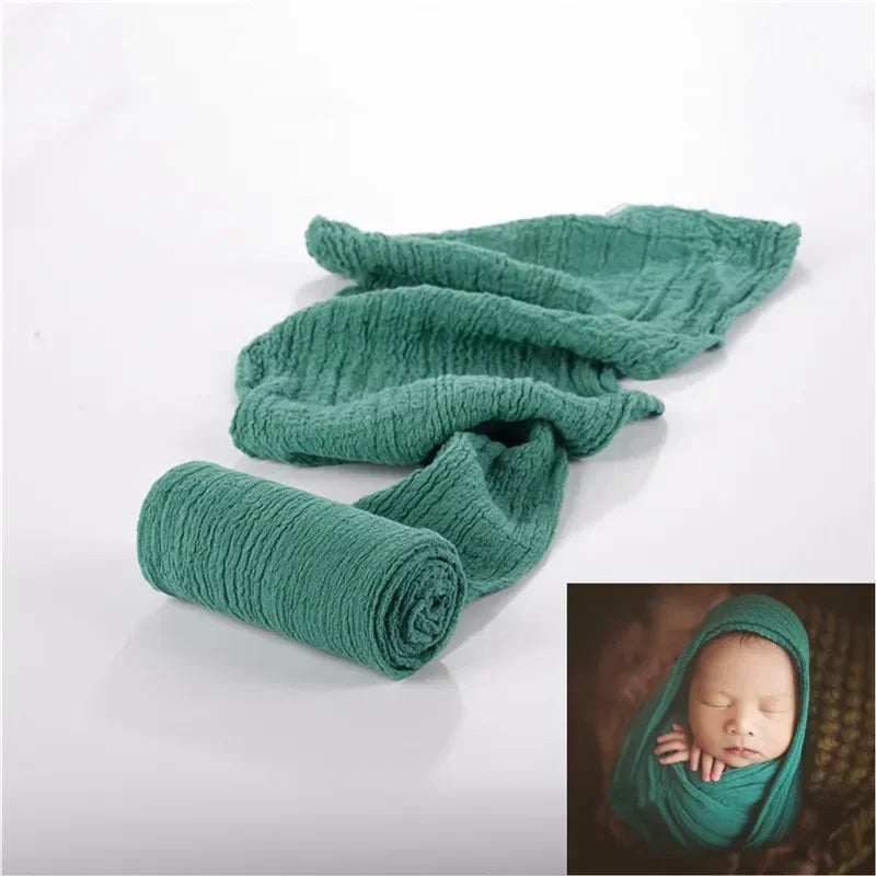 Newborn Photography Props Wrap Cotton Swaddle Blanket Stretchable Baby Backdrop Unisex Accessories