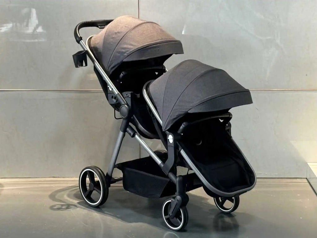 3in1 Twins baby stroller with car seat Lightweight small folded carry on baby carriage multifunctional baby strollers