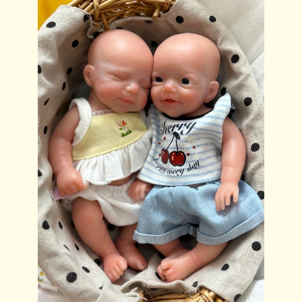 8Inch/20CM Full Body Silicone Reborn Girl&Boy Dolls Waterproof.