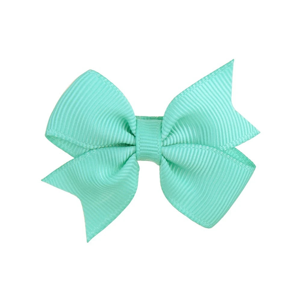 20PCS 2.2'' Baby Hair Clips Newborn Girls Fully Lined Tiny Hair Bows Alligator Clips for Infants Toddlers Photography Props
