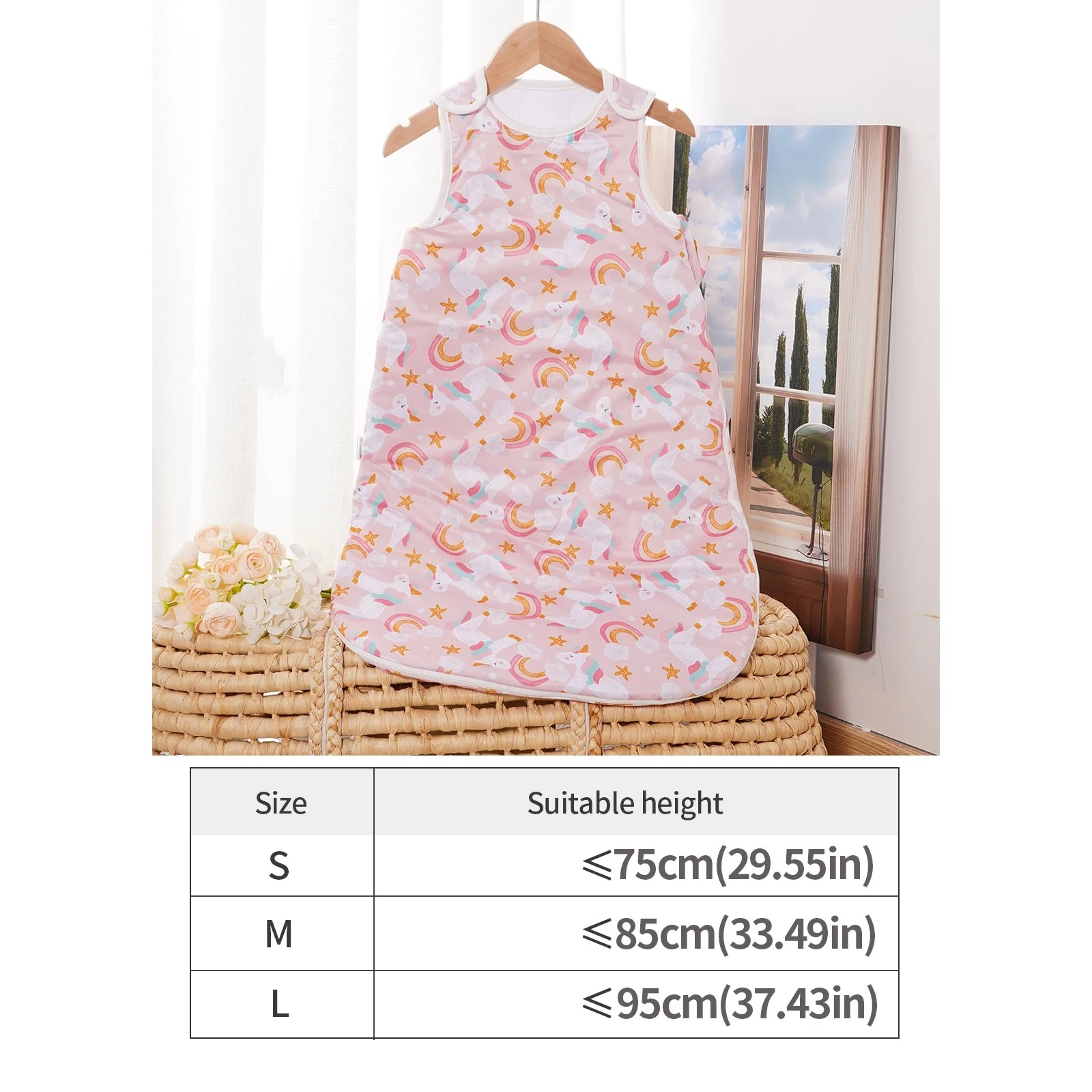Elinfant Cozy Soft Thick Baby Sleeping Bag For Autumn Winter Sleeveless Design Sleep Sacks