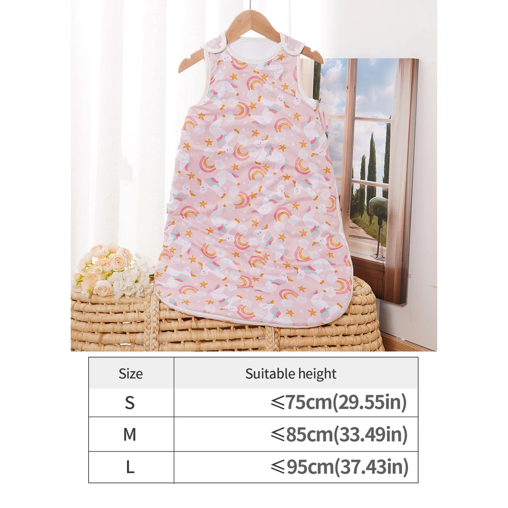 Elinfant Cozy Soft Thick Baby Sleeping Bag For Autumn Winter Sleeveless Design Sleep Sacks