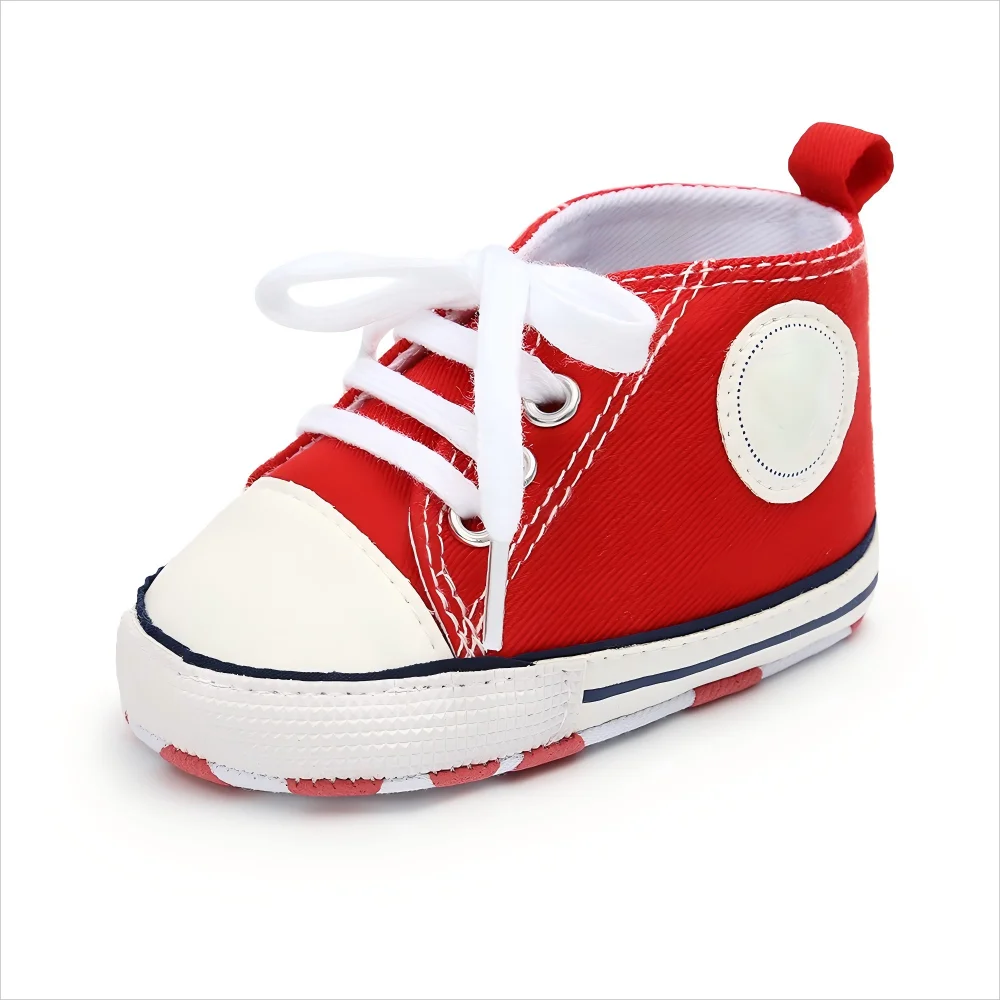 Unisex Baby Canvas Shoes 0 To 18 Months Multicolor Classic Casual Anti Slip Soft Sole First Walkers
