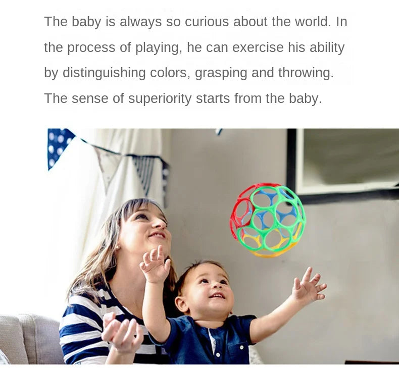 Baby Toy Ball Rattles Soft Ball Toy Newborn Grasping Teethers Hand Bell Sensory Toys Kids Educational Toys for 0-12 Months Baby