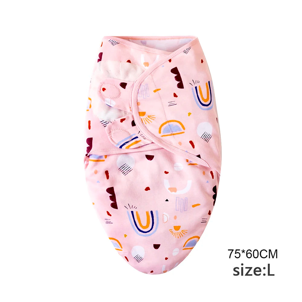 Baby Blanket And Hat Set 100 Percent Cotton Cartoon Animal Print