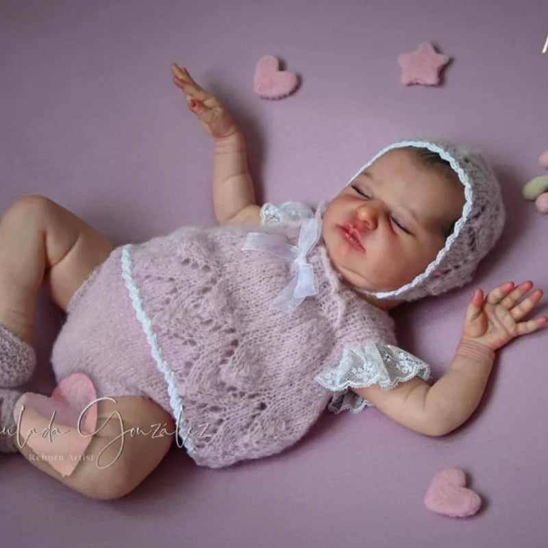 Reborn Doll Kit Laura Vinyl Unpainted With Cloth Body