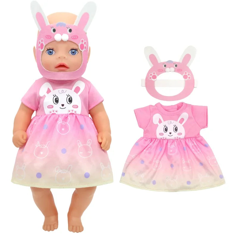 14" Baby Doll Girl Boy Clothes Overall 36cm Doll Outfit Rompers Toys Clothing