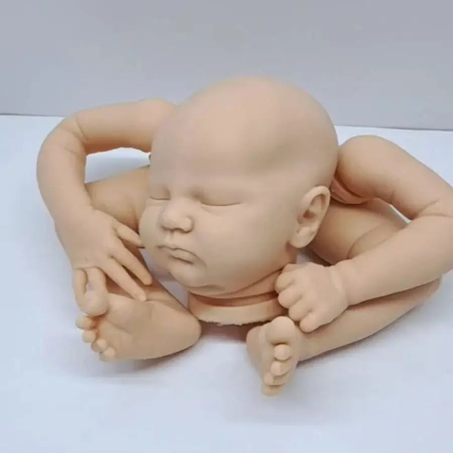 18 Inch Quinlyn Reborn Vinyl Doll Kit Unpainted With Cloth Body And Engraved Name