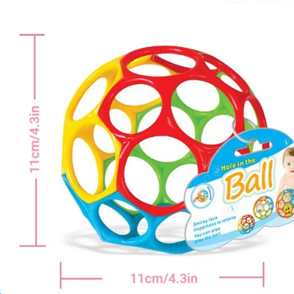 Soft Ball Rattle Toy For Babies 0 To 12 Months Newborn Grasping Teether Sensory Educational Toy Hand Bell