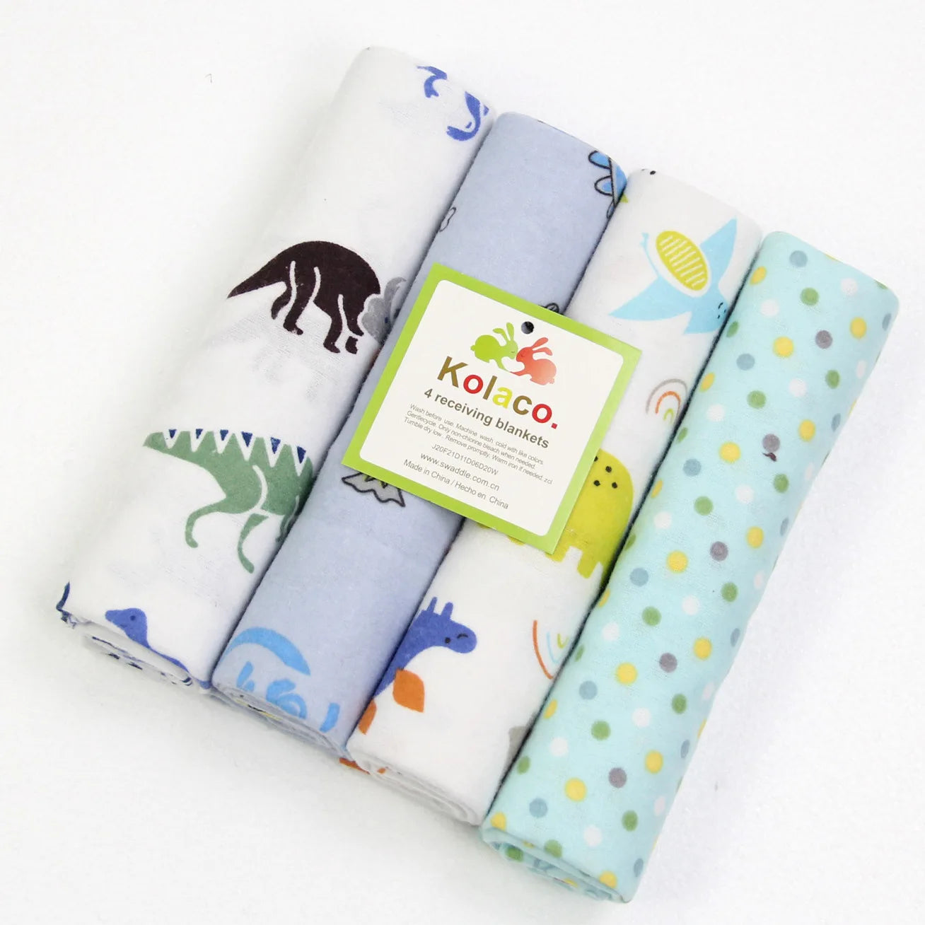 4Pcs Lot 100 Percent Cotton Muslin Flannel Baby Swaddles Soft Newborn Blankets Unisex Wraps