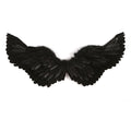 Faux Feather Angel Wings Costume Props Children Halloween Carnival Cosplay Devil Wings Black White Stage Performance Accessories
