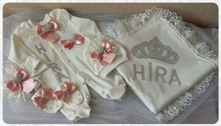 Your Perfect Cotton Outfit Set With Personalization Crown