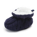Baby Winter Shoes Knitted Fabric Soft Cotton Warm Infant Prewalking Shoes for Girls and Boys 0-12 Month Babies First Walking