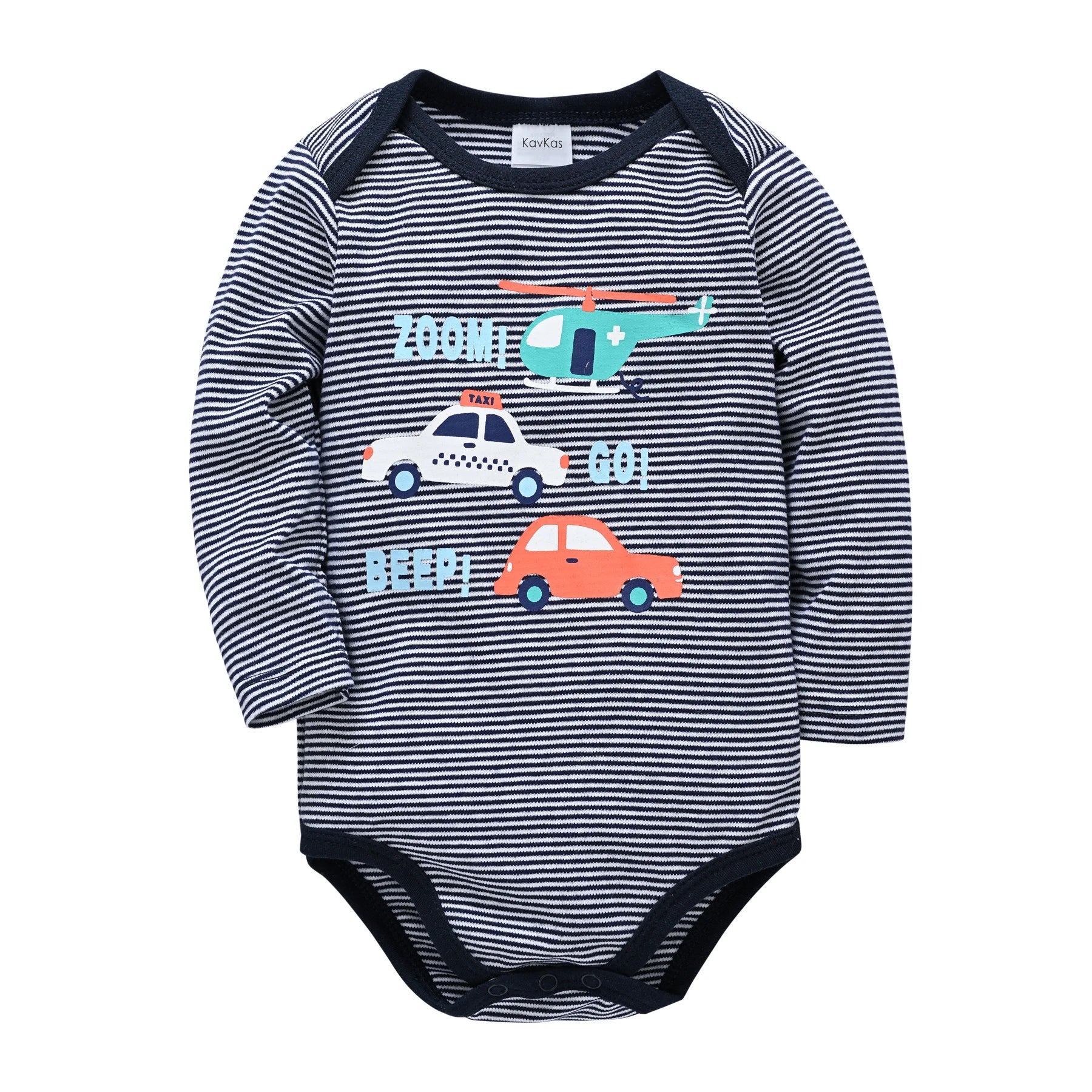 Baby Boys Cotton Bodysuit One Piece Long Sleeve Jumpsuit Breathable Newborn Body Suit Playsuit