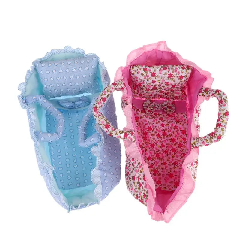 Hand Pull Basket Dollhouse Accessory Cute Design Fit Dolls Under 35cm Dress Up Toy Gift For Little Girls