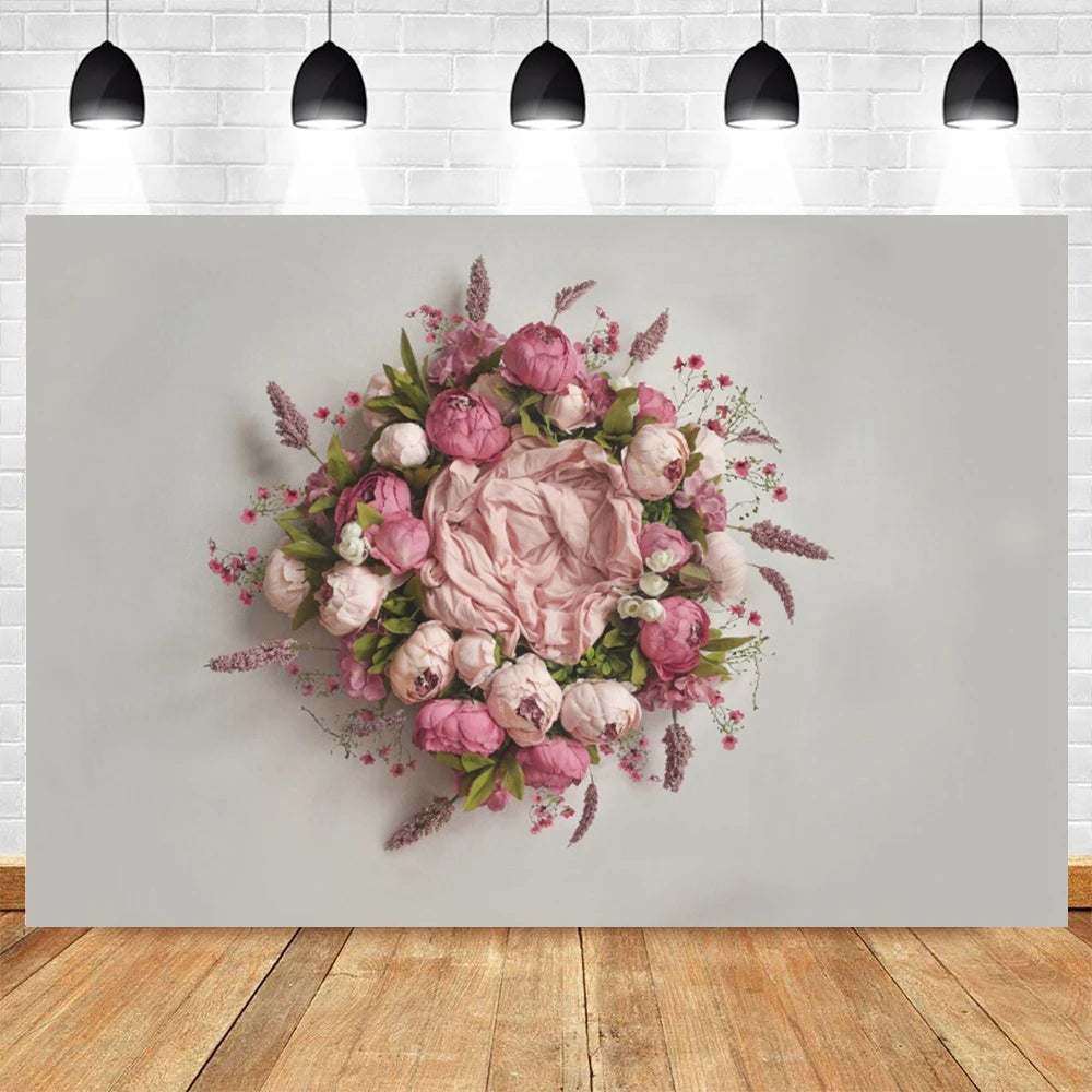 Your Newborn Photo Backdrop Floral Birthday Theme Studio Background For Kids Photo Shoots