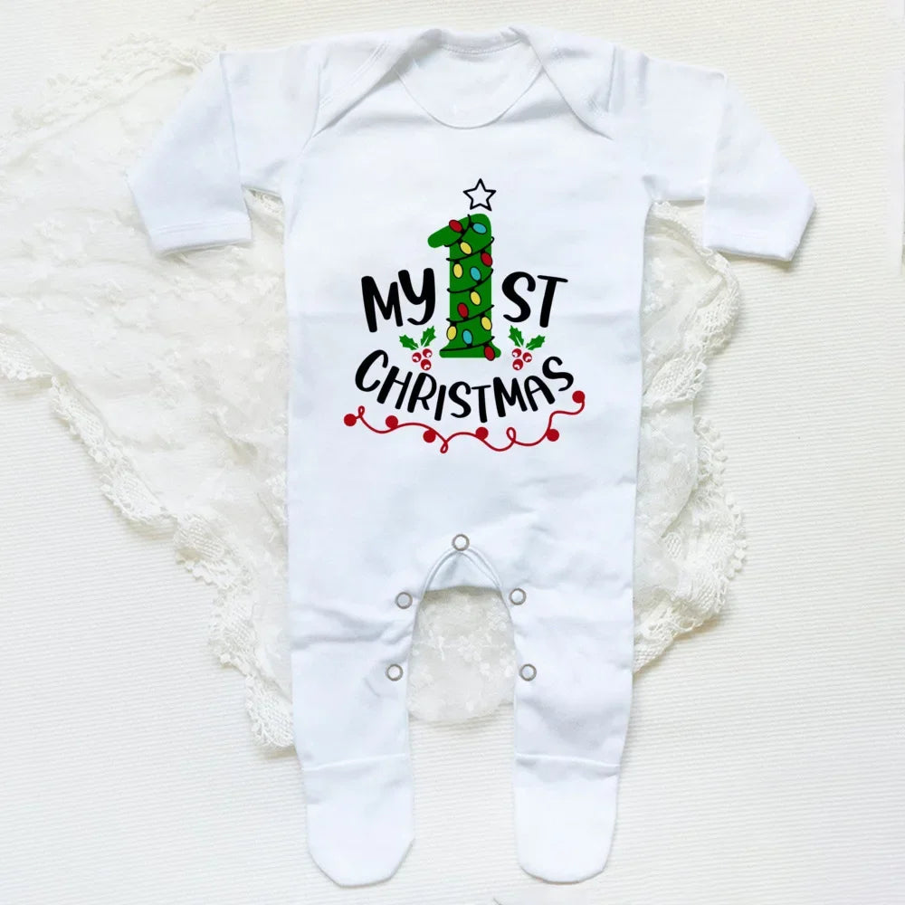 Your Baby's First Christmas Babygrow Sleepsuit So Cozy