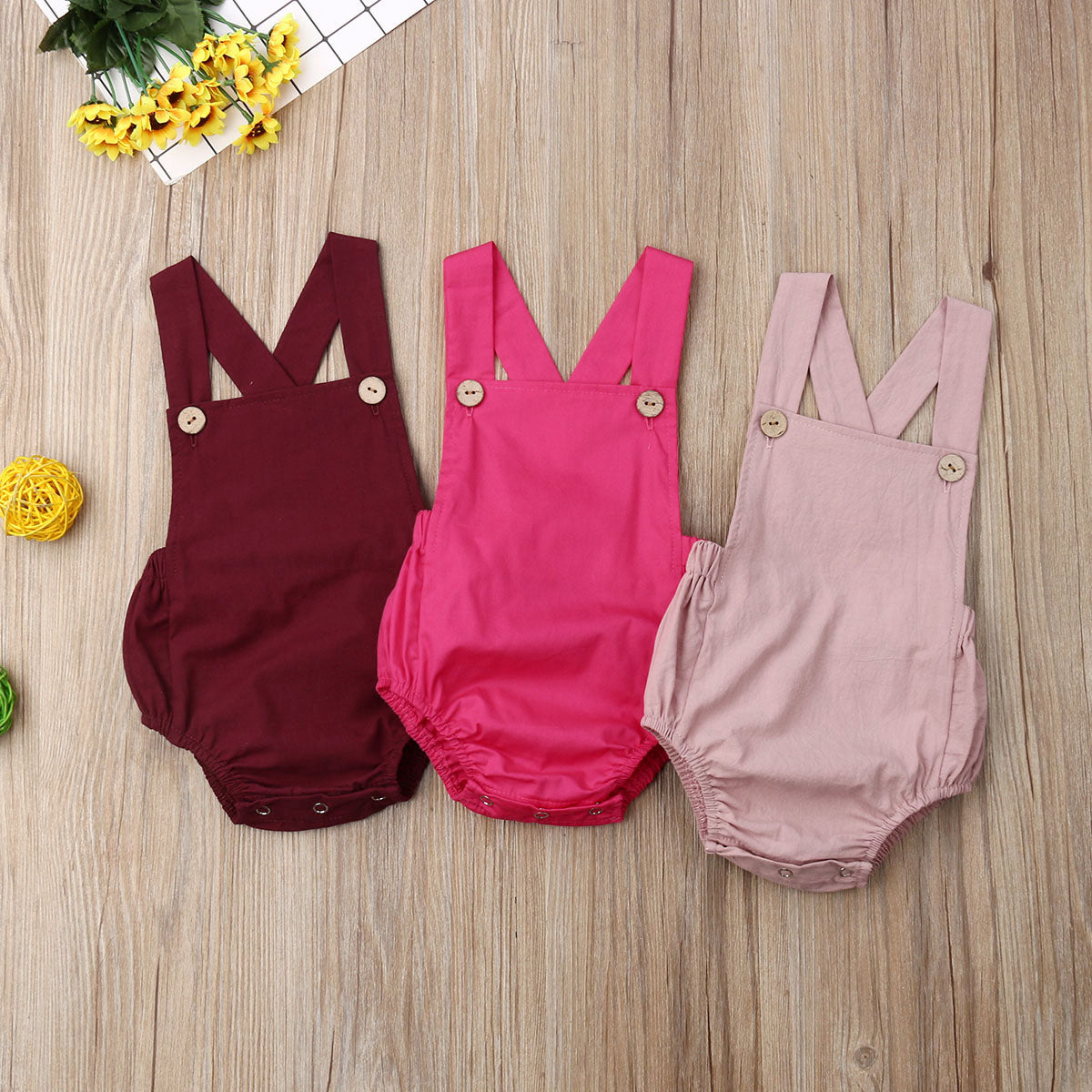 Baby Cotton Sleeveless Bodysuit – Summer Stripes & Solids, 3M–3Y