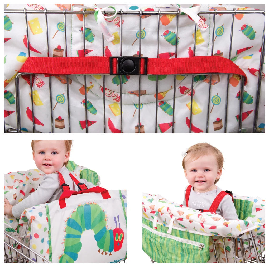 Shopping Cart Cushion Protective Pad Travel Baby Seat Covers with Safety Belt