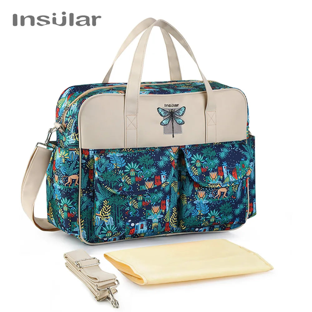 New Style Waterproof Diaper Bag Large Capacity Messenger Travel Bag Multifunctional Maternity Baby Stroller Bag