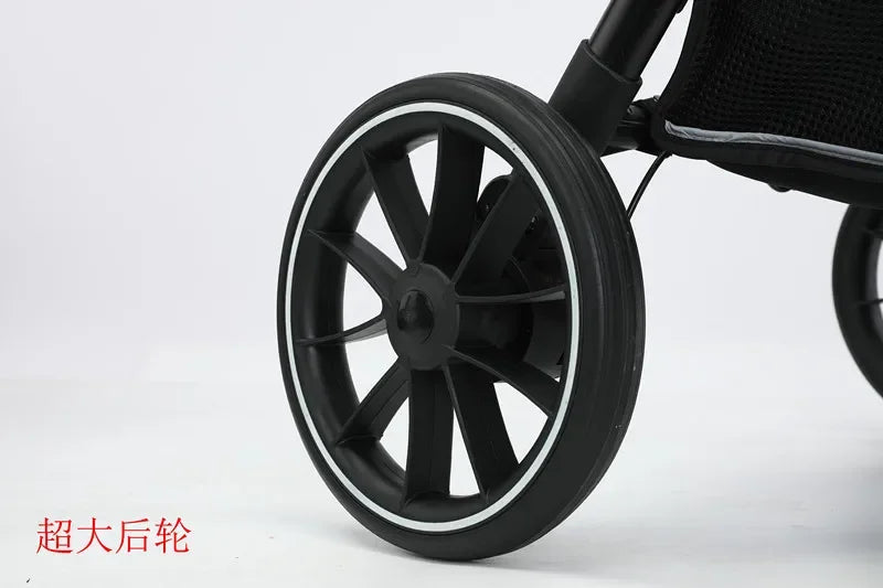 Light Baby Stroller Can Sit Lie Down One-click Folding Pushchair High Landscape Pram Shock-absorbing Newborn Carriage