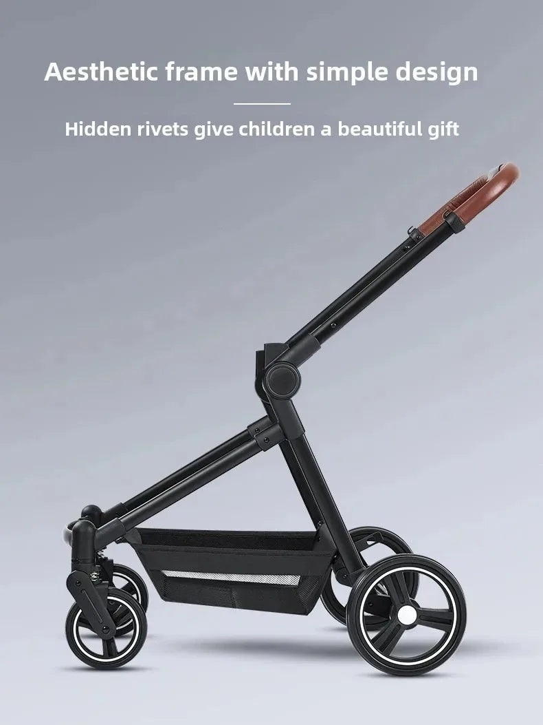 3in1 Twins baby stroller with car seat Lightweight small folded carry on baby carriage multifunctional baby strollers