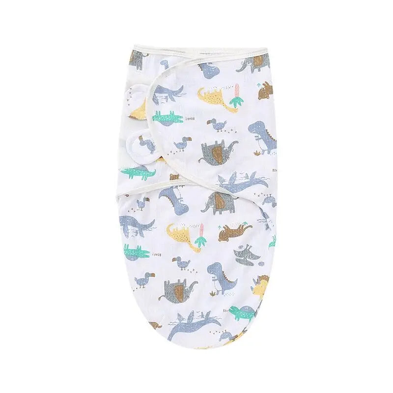Baby Blanket And Hat Set 100 Percent Cotton Cartoon Animal Print