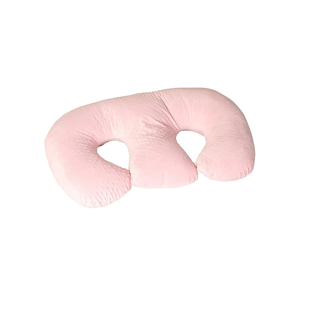Twin Baby Pillow With Detachable Nursing Pads Bubble Design Soft Milk Spitting Cushion Multifunctional Breastfeeding Pillow