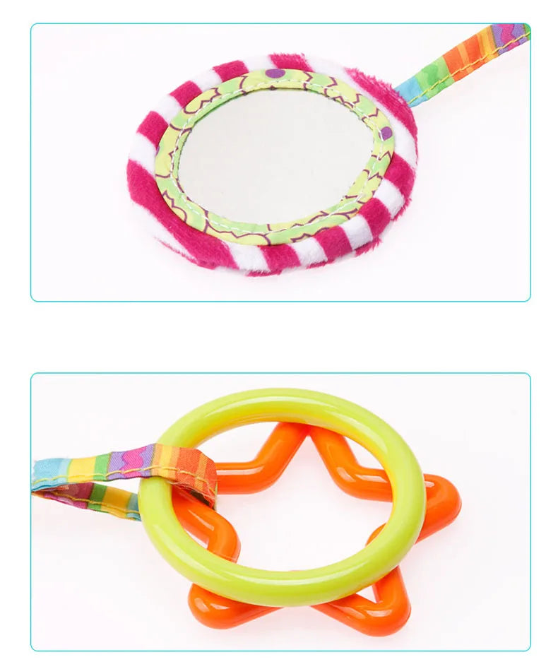 Hot Sale Newborn Baby Plush Stroller Toys Baby Rattles Mobiles Cartoon Animal Hanging Bell Educational Baby Toys 0-12 Months