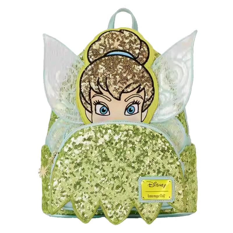Loungefly Disney Sequin Series Tinker Bell Mini Backpack Sprinkle Magic Limited Edition