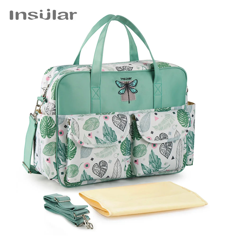 New Style Waterproof Diaper Bag Large Capacity Messenger Travel Bag Multifunctional Maternity Baby Stroller Bag